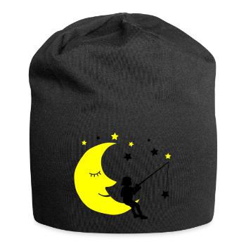 Child fishing stars - Jersey Beanie - black - Front