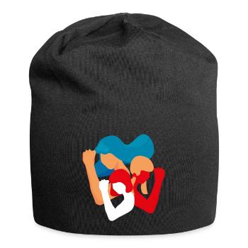Girls and Women Unity Power in Diversity feminist - Jersey Beanie - black - Front