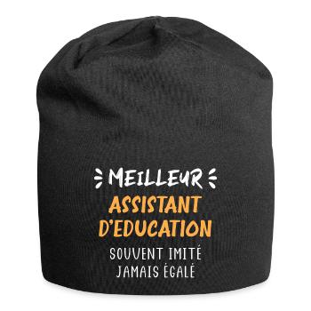 Meilleur assistant d'éducation - Bonnet en jersey - noir - Devant