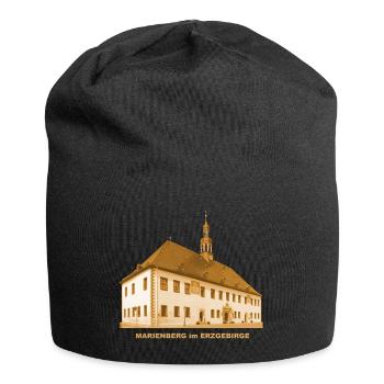 Hôtel de ville de Marienberg Erzgebirge Sachsen Bergstadt - Bonnet en jersey - noir - Devant