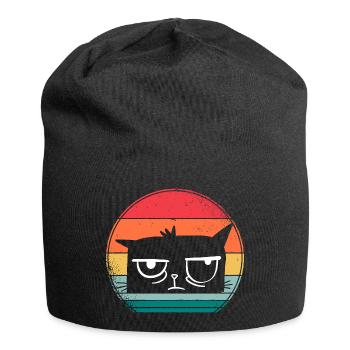Meilleure chemise de chat jamais grincheux chat en détresse - Bonnet en jersey - noir - Devant