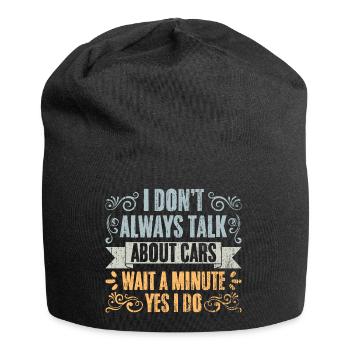 Vintage I Don't Always Talk About Cars For A Car - Jersey Beanie - black - Front