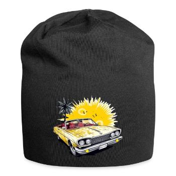 Voiture cabriolet américaine - Bonnet en jersey - noir - Devant