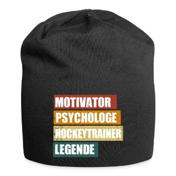 Lustiger Hockeytrainer Spruch - Jersey-Beanie - Schwarz - Vorne
