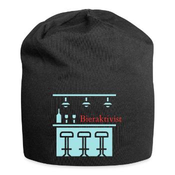 Bieraktivist! Party, Mallorca, Karneval, JGA! - Jersey-Beanie - Schwarz - Vorne
