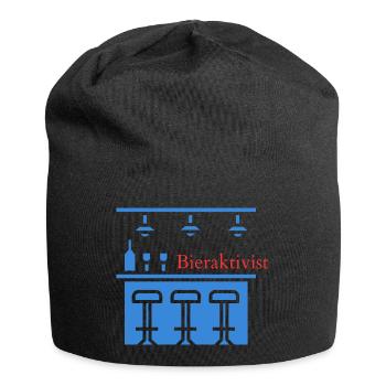 Bieraktivist! Party, Mallorca, Karneval, JGA! - Jersey-Beanie - Schwarz - Vorne