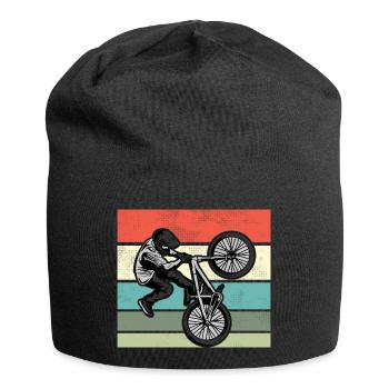 BMX Fahrrad Kinder BMX Fahrer BMX Zubehör - Jersey-Beanie - Schwarz - Vorne