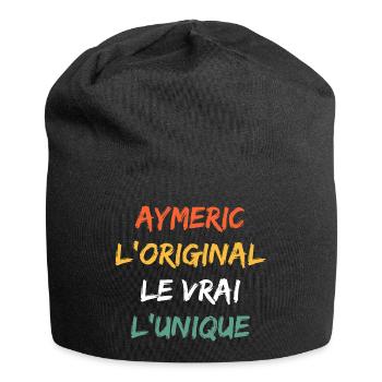 AYMERIC - Bonnet en jersey - noir - Devant