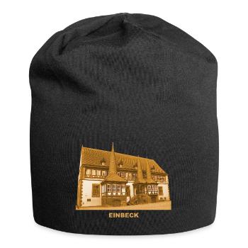 Einbeck Rathaus Hansestadt Niedersachsen - Jersey-Beanie - Schwarz - Vorne