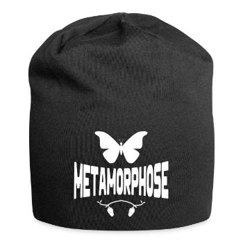 Schmetterling, Puppe, Metamorphose, Raupe - Jersey-Beanie - Schwarz - Vorne