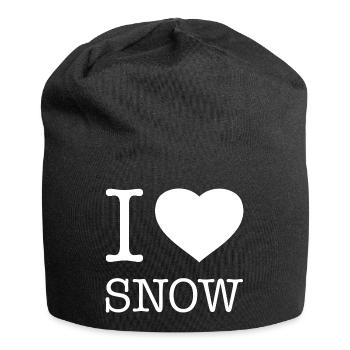 I LOVE SNOW - Jersey-Beanie - Schwarz - Vorne