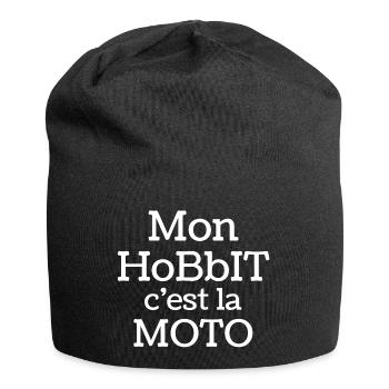 moto, motard, chopper - Bonnet en jersey - noir - Devant