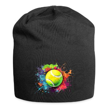 Tennis Ball Tennis Paint Splash Color Splash - Jersey Beanie - black - Front