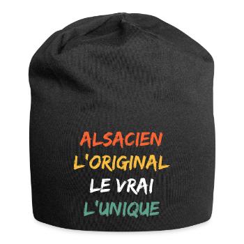 alsacien - Bonnet en jersey - noir - Devant