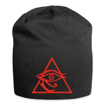 La pyramide rouge du dieu Horus - Bonnet en jersey - noir - Devant