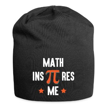 Pi Day - Les mathématiques m’inspirent - Bonnet en jersey - noir - Devant