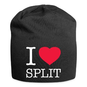I LOVE SPLIT Croatia Kroatien - Jersey Beanie - black - Front