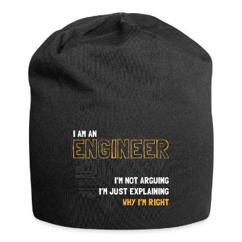 Cadeaux de fierté d’ingénieur pour les développeurs de logiciels - Bonnet en jersey - noir - Devant