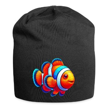 Poisson-clown - Bonnet en jersey - noir - Devant
