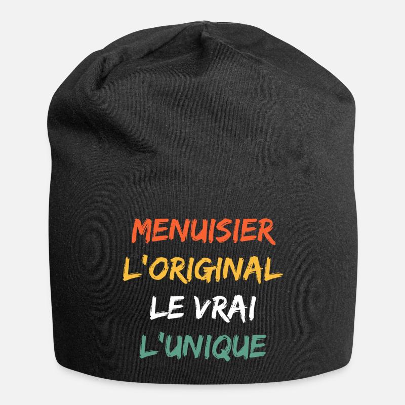 menuisier - Bonnet en jersey - noir