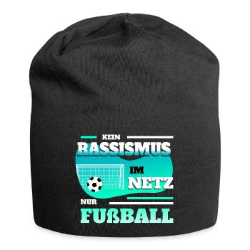Kein Rassismus im Netz - Jersey-Beanie - Schwarz - Vorne