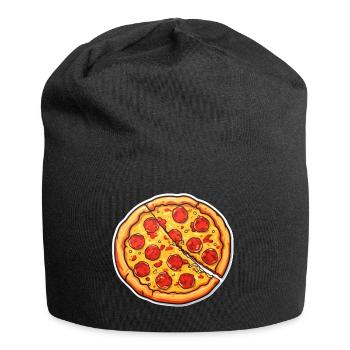 Pizza Salami - Jersey Beanie - black - Front