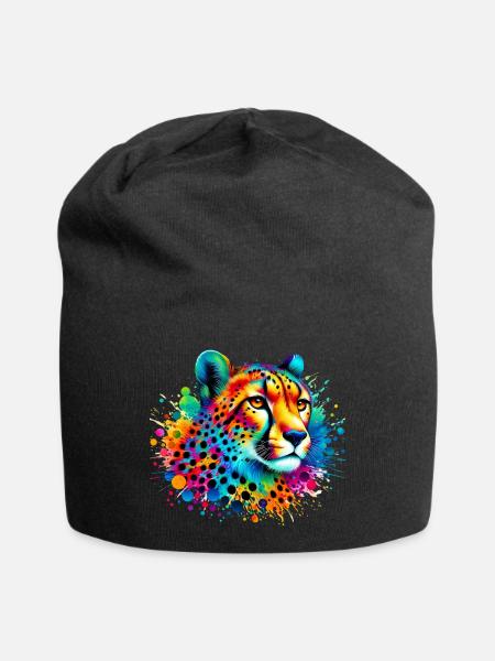 Gepard - Jersey-Beanie - Schwarz