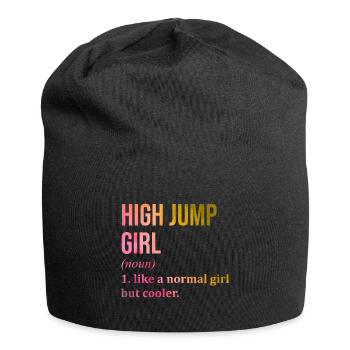 Hochsprung - Jersey-Beanie - Schwarz - Vorne