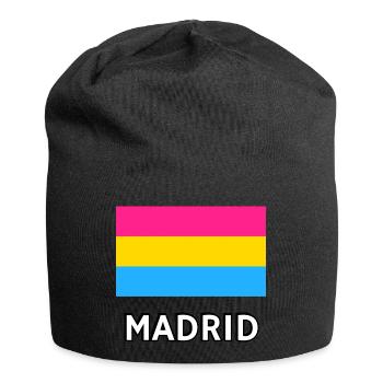 Pan Pride Flag Madrid - Jersey Beanie - black - Front