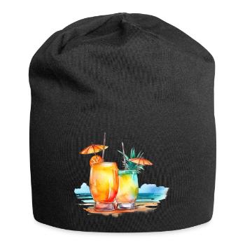 COCKTAIL SUR LA PLAGE - Bonnet en jersey - noir - Devant