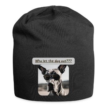 Dogge, Who let the dog out, Dogge - Jersey Beanie - black - Front