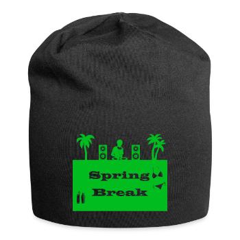 spring break vert - Bonnet en jersey - noir - Devant
