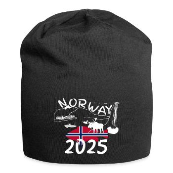 Norvège 2025 Sébaste avec montagnes et pêche à l’orignal - Bonnet en jersey - noir - Devant