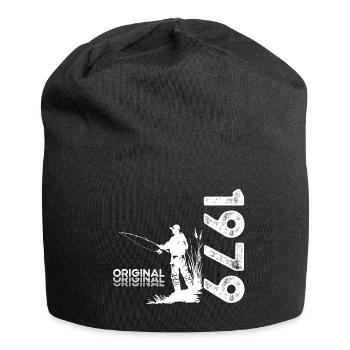 45ème anniversaire Pêcheur Pêche 1979 Millésime 1979 - Bonnet en jersey - noir - Devant