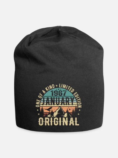 Data Set 38 6 - Jersey-Beanie - Schwarz
