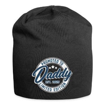 Promotion to Dad 2025 - Jersey Beanie - black - Front
