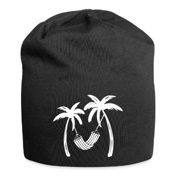 palms relax - Jersey-Beanie - Schwarz - Vorne