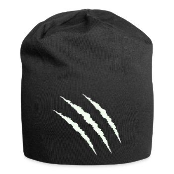 krallen - Jersey-Beanie - Schwarz - Vorne