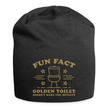 Fun Fact – Golden Toilet Doesn’t Make You Royalty - Jersey Beanie - black - Front
