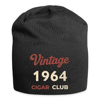 Vintage 1964 Cigar Club Rétro Naissance Année Cadeau - Bonnet en jersey - noir - Devant