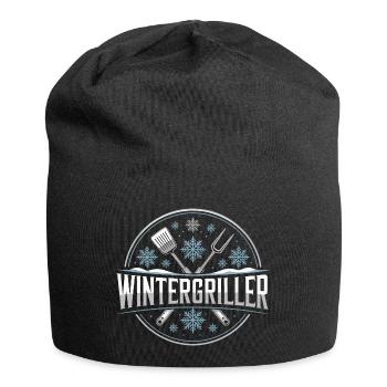 Winter Griller Snowflakes BBQ Master - Jersey Beanie - black - Front