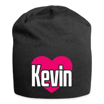 J’aime Kevin Pink Heart J’aime Kevin - Bonnet en jersey - noir - Devant