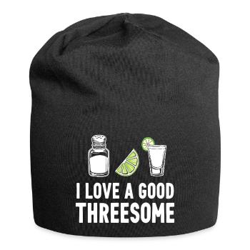 I love good threesome - Jersey Beanie - black - Front