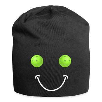 Visage Heureux Pickleball - Bonnet en jersey - noir - Devant