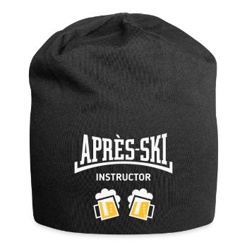 Après-Ski Instructor (Bier Apres Ski Konkav NEG2C) - Jersey-Beanie - Schwarz - Vorne
