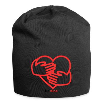 Les mains dans le cœur Chaleur - Bonnet en jersey - noir - Devant