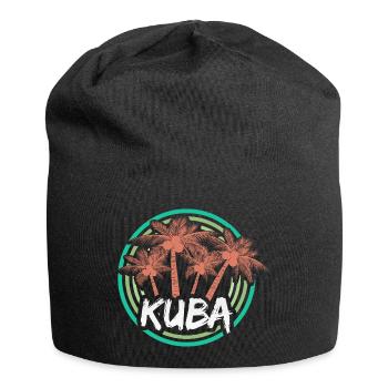 Kuba - Jersey-Beanie - Schwarz - Vorne