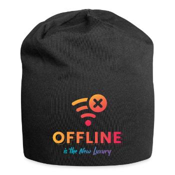 Offline Is The New Luxury - Jersey Beanie - black - Front