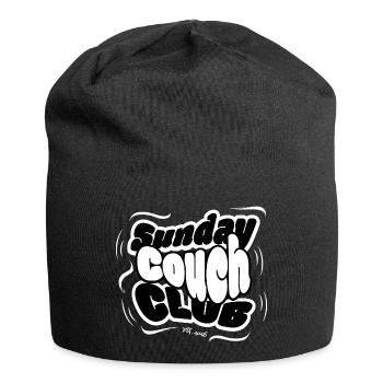 Sunday Couch Club T-Shirt, Urban Streetwear Design - Jersey-Beanie - Schwarz - Vorne