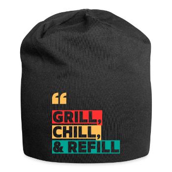 Grill, Refroidissement & Remplissage - Bonnet en jersey - noir - Devant